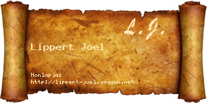 Lippert Joel névjegykártya